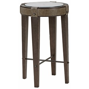 Compositions American Chapter Bourbon Boutique Spot Table with Leather